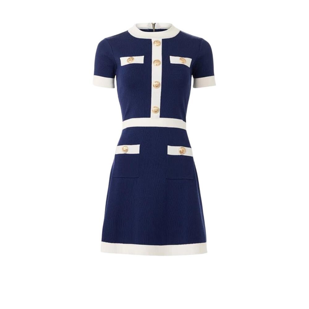 ALEXIA ADMOR Women's Beatrix Mini Dress Size XS In Blue